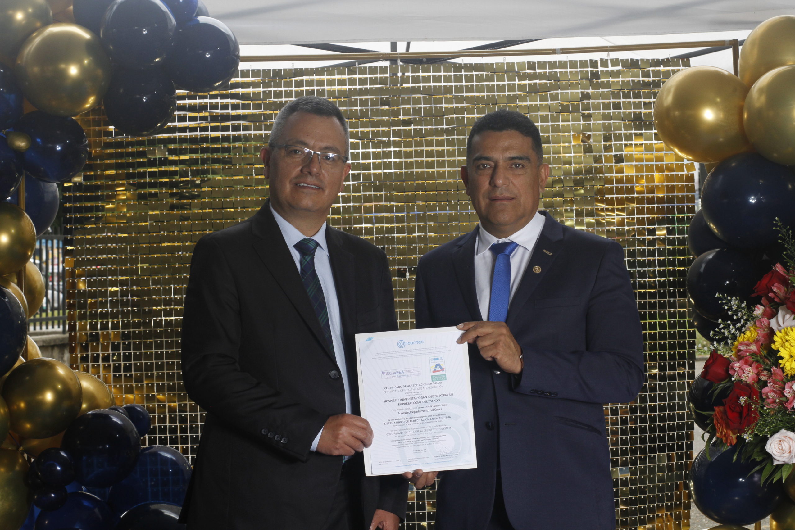 ICONTEC entrega certificado de Acreditación en Salud a ESE HOSPITAL UNIVERSITARIO SAN JOSE DE POPAYÁN